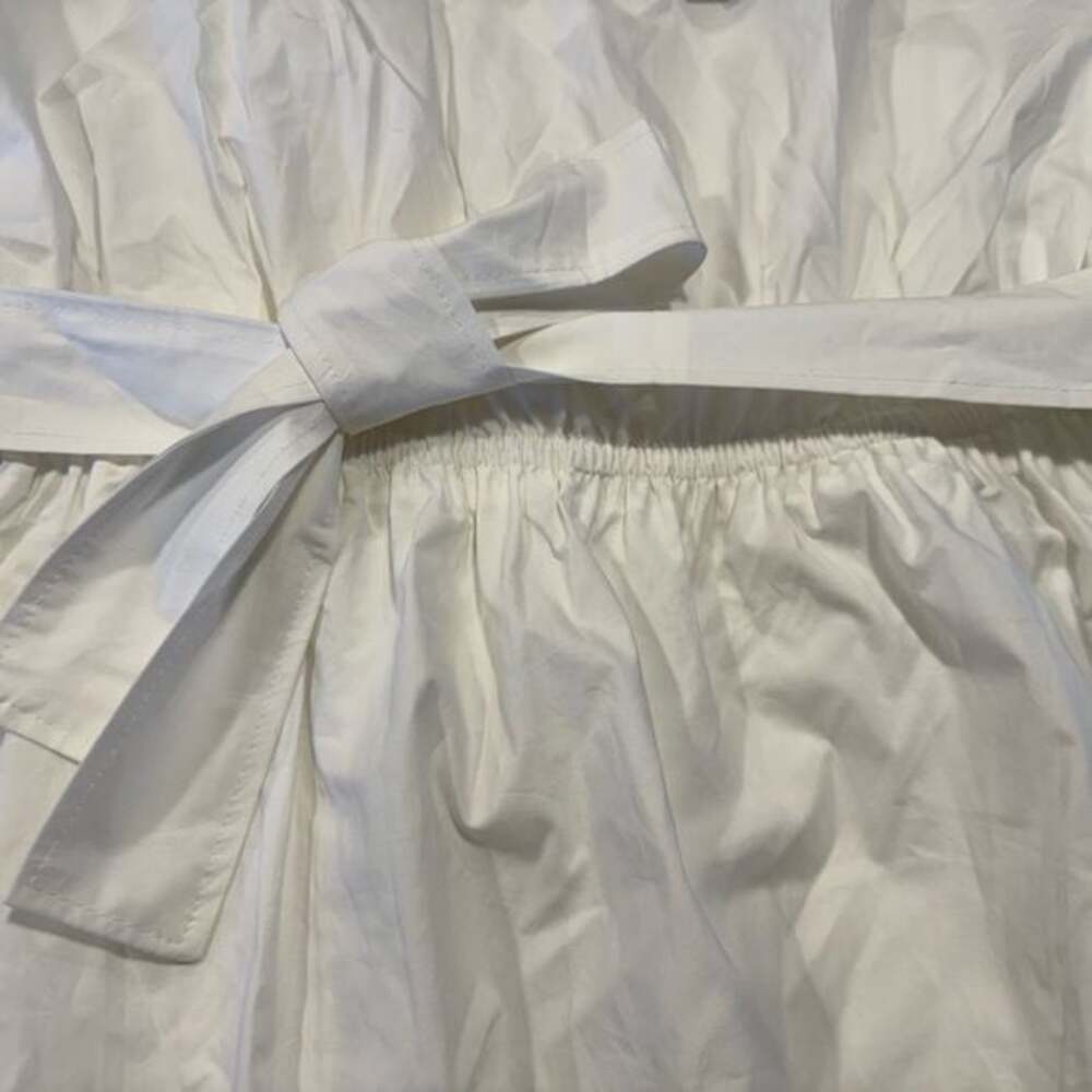MARELLA Elegant White Belted Mini Dress - Picture 7 of 9